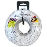 EDM Rolle Geflochtenes Textilkabel 3x2.5 Mm 5 M - White - One Size
