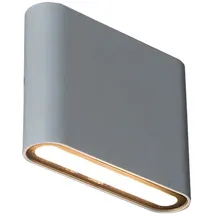 Nowa Außenwandlampe Fassadenleuchte Gartenlampe LED Haustürleuchte weiß L 11,5 cm