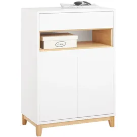 SoBuy Kommode Flurschrank Weißnatur 60x85x34cm FSB97-WN
