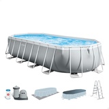 Intex Prism Frame Oval Pool Set 610 x 305 x 122 cm inkl. Filterpumpe 26798