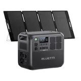 BLUETTI Stromerzeuger AC200L+MP200 2400W Tragbare Solargenerator mit 200 W Solarpanel, 2,40 in kW, (PACKUNG, für Camping, Hausgebrauch, Notfall), 2048Wh LiFePO4, mit AC/USB-A/Car-Anschluss/100W PD