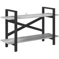 VidaXL Bücherregal 100 x 33,5 x 64 cm Grau