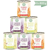 Naftie veganes Nassfutter Mischpaket 6x800 g Dose