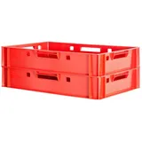 TSGPS Aufbewahrungskiste E1 60 x 40 cm 2-tlg. rot