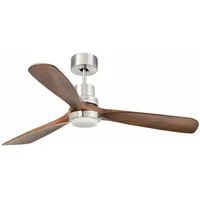 FARO Deckenventilator Lantau L LED nickel/kiefer dunkel