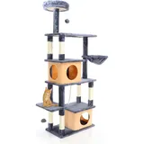 fudajo Kratzbaum 161 cm dunkelgrau