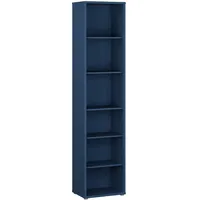 Forte Bücherregal 49,8 x 34,9 x 214,3 cm Nachtblau