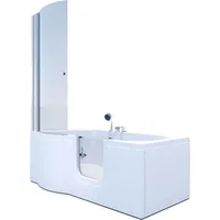 AcquaVapore Seniorendusche und Badewanne mit Tür S12D-EH-R Dusche 85x170