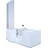 AcquaVapore Seniorendusche und Badewanne mit Tür S12D-EH-R Dusche 85x170