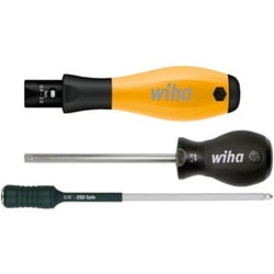 Wiha Drehmoment-Schraubendreher TorqueVario®-S ESD variabel einstellbare Drehmomentbegrenzung 0,8-5,0 Nm, 4 mm