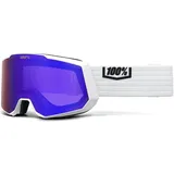 100% Snowcraft XL Skibrille (Größe One Size, weiss)