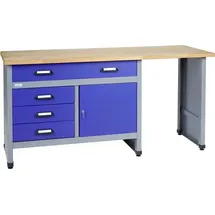 KÜPPER 12037 Werkbank ultramarinblau (B x H x T) 1700 x 840 x 600mm