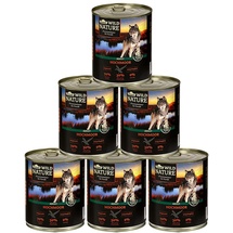 Dehner Wild Nature Nassfutter getreidefrei / zuckerfrei, für Hunde, Ente, 6 x 800 g Dose (4.8 kg)