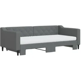 vidaXL Tagesbett 90 x 190 cm Dunkelgrau