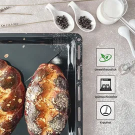 ICQN Backblech 422 x 370 x 30 und 45mm schwarz