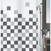 Spirella Duschvorhang 180 x 180 cm grau