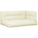 vidaXL Palettenkissen 3-tlg. 60 x 40 x 20 cm creme