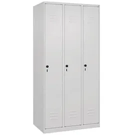 Californian Products CP Spind Classic Plus verkehrsweiß 080000-30 S10012, 3 Schließfächer 90,0 x 50,0 x 185,0 cm