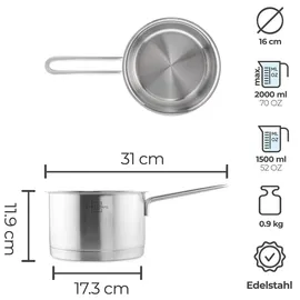 SILBERTHAL Stielkasserolle 16 cm rund