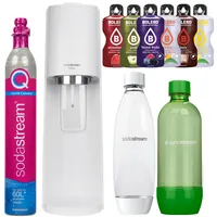 NEU SodaStream Wassersprudler Terra Weiß 2 Flaschen 1L QuickConnect Bolero Set