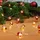 LINDBY LED-Lichterkette Batterie 3 m Rot