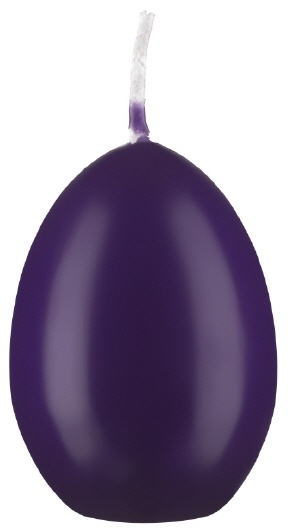 Kopschitz Kerzen Eierkerzen Violett, 60 x 45 mm, 30 Stück