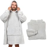 Wohndecke Deckenhoodie beheizbar, Decke mit Ärmeln, Decke zum anziehen, NorthHeat, Premium Qualität, extra flauschig, auch als Teddy Stoff