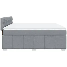 vidaXL Boxspringbett 180 x 200 cm Hellgrau