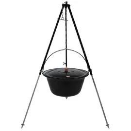 Grillplanet Gulaschkessel 22 Liter schwarz