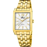 Lotus Square Series Gold Edelstahl Case GoldEdelstahl Band