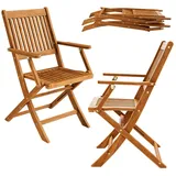 CASARIA Sydney Gartenstuhl 51 x 54 x 92 cm braun 2 St.