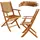 CASARIA Sydney Gartenstuhl 51 x 54 x 92 cm braun 2 St.