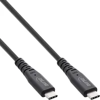 InLine USB4 Kabel, USB-C ST/ST, PD 240W, 8K60Hz, TPE schwarz, 1,5m