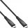 InLine USB4 Kabel, USB-C ST/ST, PD 240W, 8K60Hz, TPE schwarz, 1,5m