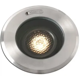 faro BARCELONA Einbau-Downlight Edelstahl 13,5 cm IP67 GU10 grau