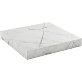 Impuls Küchen Arbeitsplatte IMPULS KÜCHEN "4 cm stark", mont blanc, B:270cm H:4cm T:60cm, Holzwerkstoff, Tischplatten, in vielen Breiten, passend zu allen Serien, von vier Seiten ummantelt
