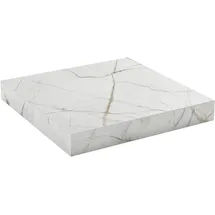 Impuls Küchen Arbeitsplatte IMPULS KÜCHEN "4 cm stark", mont blanc, B:270cm H:4cm T:60cm, Holzwerkstoff, Tischplatten, in vielen Breiten, passend zu allen Serien, von vier Seiten ummantelt