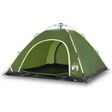 vidaXL Campingzelt 5 Personen Grün Quick Release