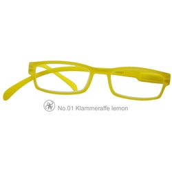 Lesebrille No.01 Klammeraffe lemon green