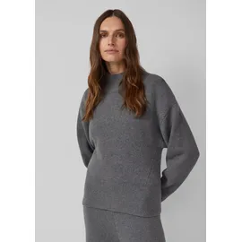 s.Oliver Strickpullover mit Stehkragen Grau 46