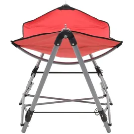vidaXL Hängematte mit faltbarem Ständer Rot
