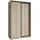 masseno Schwebetürenschrank NISSE 120 x 205 x 60 cm Eiche/Bronze