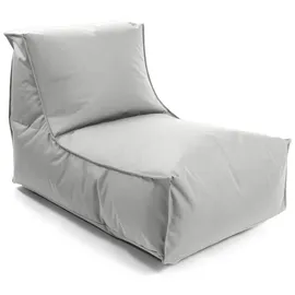 mokebo Sitzsack für Kinder Erwachsene Der Sundowner Bean Bag mit Füllung oder Liege in Grau