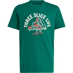 Adidas Lounge Pizza Grafik T-Shirt Kinder - grün 152