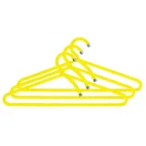 Peppermint Products Hanger | 3er Textil-KLEIDERBÜGEL-Set aus Seil | Rutschfester Designer-Bügel f. Jacken, Hemden, Hosen | Design: Roman Luyken | Schrank- & Garderobenbügel (Gelb)