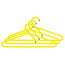 Peppermint Products Hanger | 3er Textil-KLEIDERBÜGEL-Set aus Seil | Rutschfester Designer-Bügel f. Jacken, Hemden, Hosen | Design: Roman Luyken | Schrank- & Garderobenbügel (Gelb)