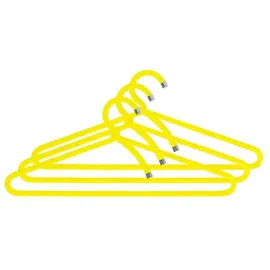 Peppermint Products Hanger | 3er Textil-KLEIDERBÜGEL-Set aus Seil | Rutschfester Designer-Bügel f. Jacken, Hemden, Hosen | Design: Roman Luyken | Schrank- & Garderobenbügel (Gelb)