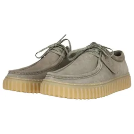 CLARKS Schnürschuhe Torhill Low mit großer, gerippter Außensohle 5357 Sage Suede 40 - 40