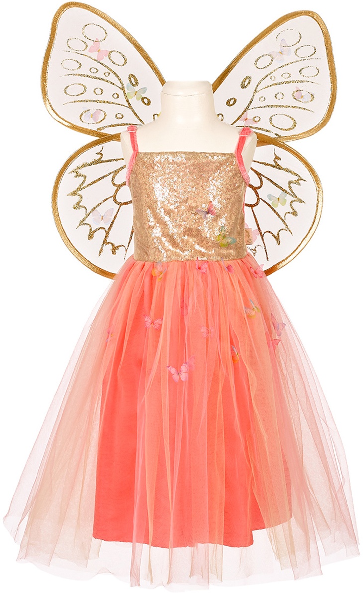 Souza for kids - Kostüm-Kleid JOANNA mit Flügeln in gold, Gr.128-140