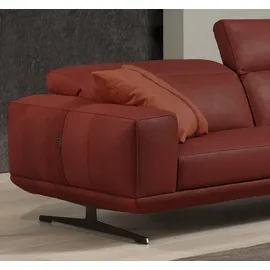 Egoitaliano "Gloria, super bequem und hochwertige Verarbeitung, edles Design", beidseitig verstellbare Rückenelemente, mit Metallfüßen orange